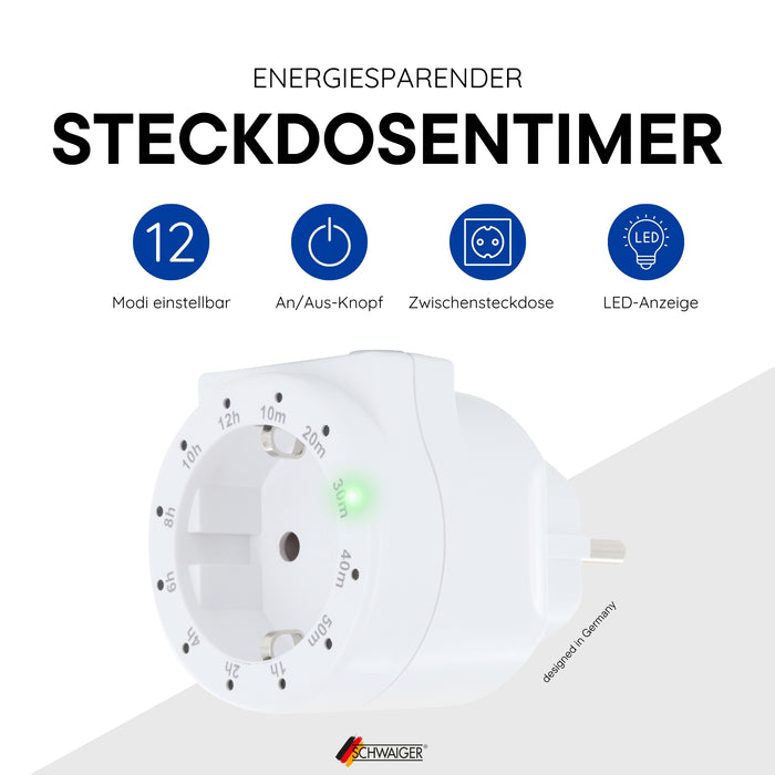 Schwaiger Timer Steckdosenadapter Begrenztes Angebot