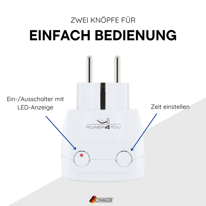 Schwaiger Timer Steckdosenadapter Begrenztes Angebot