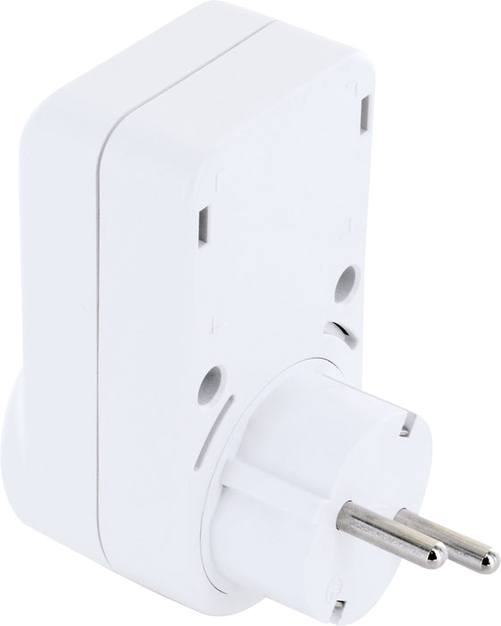 Schwaiger Steckdosenadapter mit 2 USB-A Slots 360° drehbar Black Friday