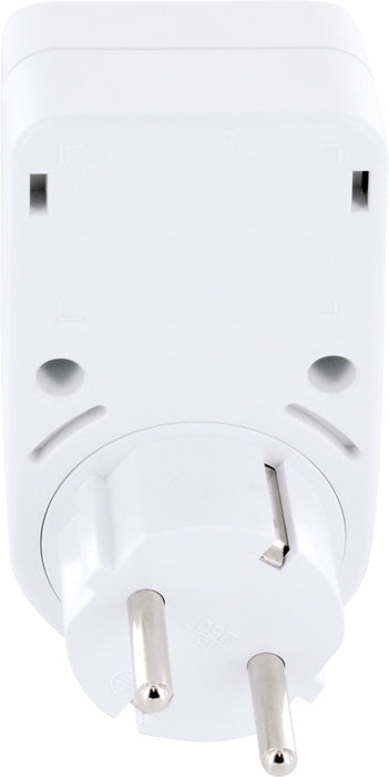 Schwaiger Steckdosenadapter mit 2 USB-A Slots 360° drehbar Black Friday