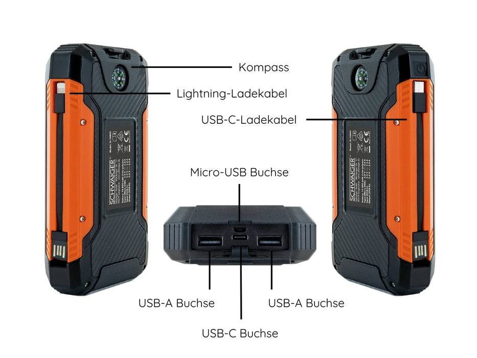 Schwaiger Solar Powerbank 10.000 mAh Muttertagsangebot
