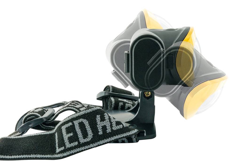 Schwaiger Stirnlampe mit Kopfband & 3 Betriebsmodi Gelb Valentinstagsangebot