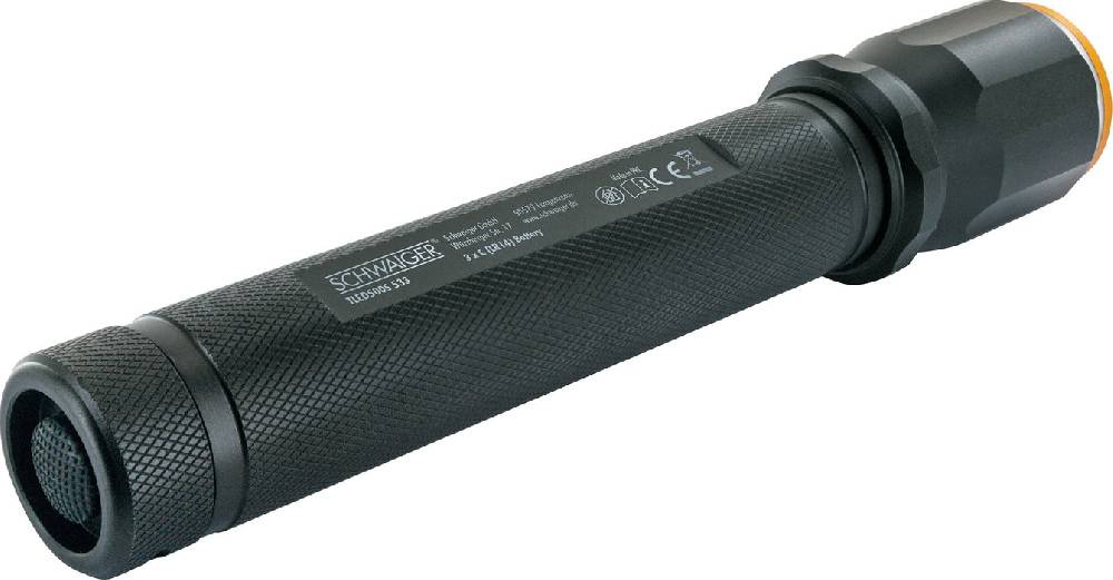 Schwaiger Taschenlampe mit Zoomfunktion Aluminium eloxiert Lagerräumung