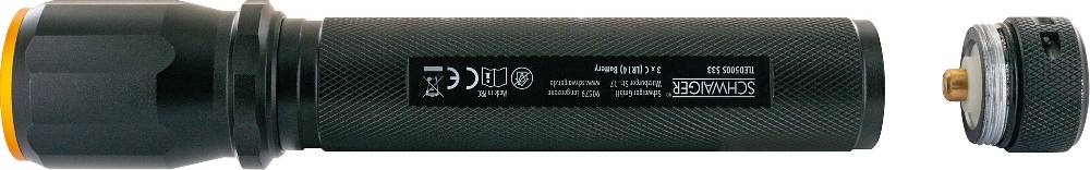 Schwaiger Taschenlampe mit Zoomfunktion Aluminium eloxiert Lagerräumung