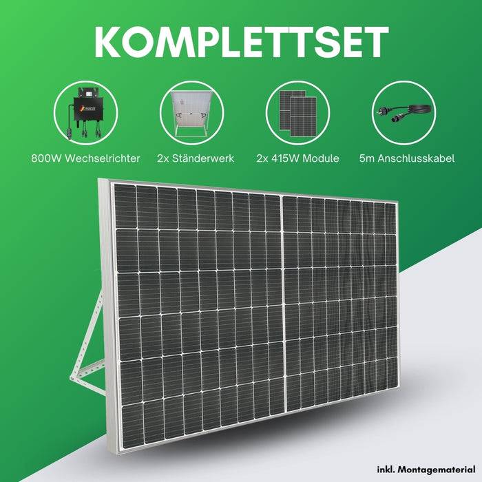 Schwaiger Solaranlage 2er Set 830Wp Letzte 2 Tage