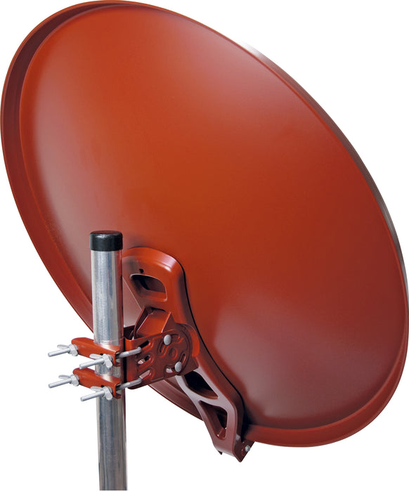 Schwaiger Satellitenanlage Set Ziegelrot Aluminium 88 cm Kostenloser Versand