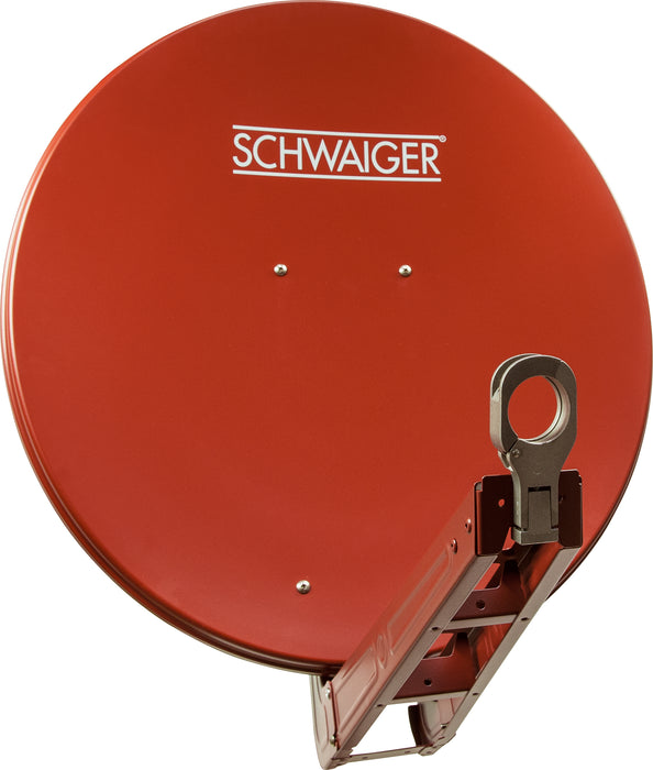 Schwaiger Satellitenanlage Set Ziegelrot Aluminium 75 cm Limitierter Zeitrabatt