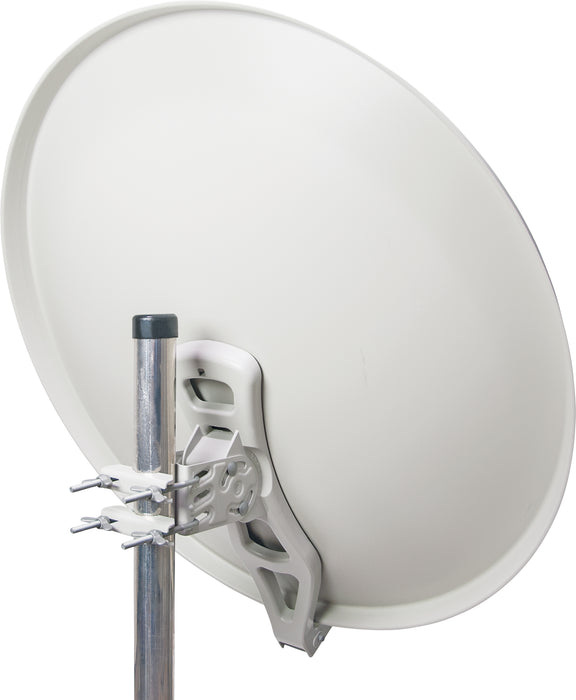 Schwaiger Satellitenanlage Set Weiß Aluminium 88 cm Sonderangebot