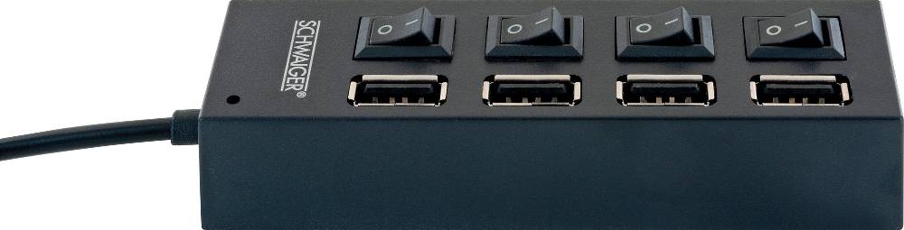 Schwaiger USB Hub, 4-fach Online Outlet