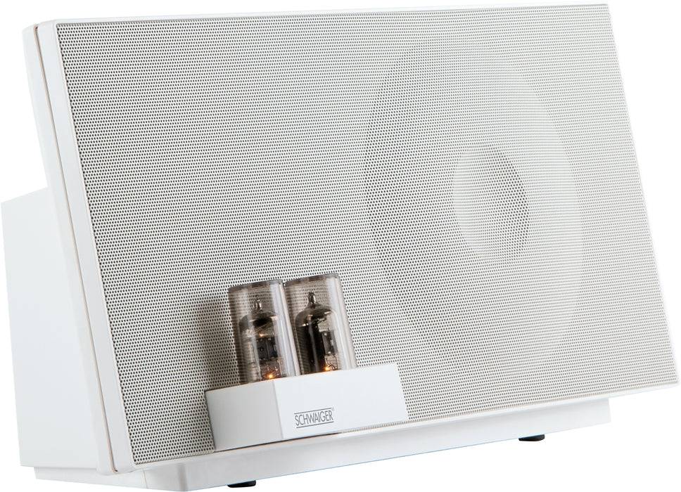 Schwaiger Hybrid Hi-Fi Lautsprechersystem mit Vakuum Röhrenverstärker (Bluetooth, NFC, AUX, USB, etc.) 50% Rabatt mit kostenlosem Versand