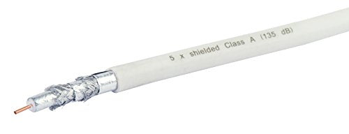 Schwaiger Koaxialkabel mit 4x F-Stecker 10 m 135 dB Lagerräumung