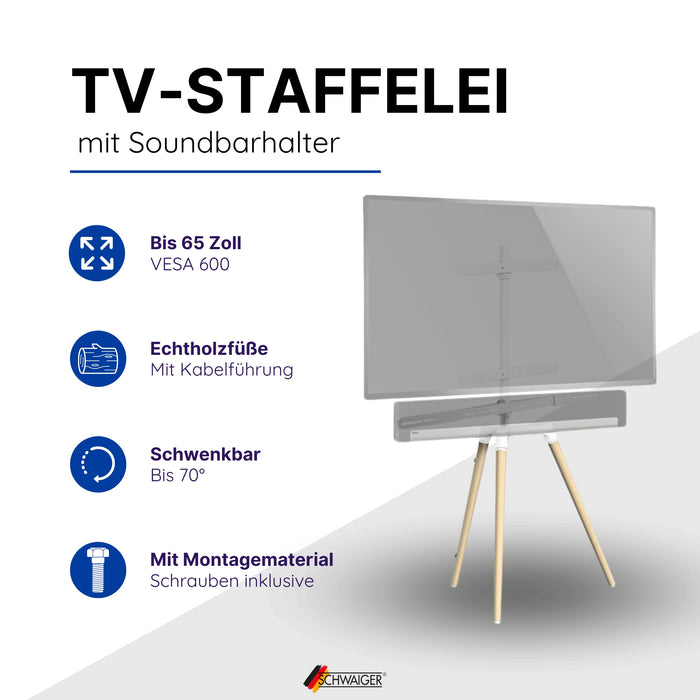 Schwaiger TV-Ständer mit Soundbarhalter Neueste Mode