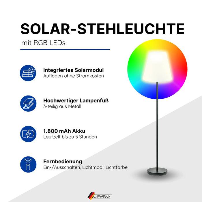 Schwaiger Solar-Stehleuchte 1,5 m RGB Bestseller