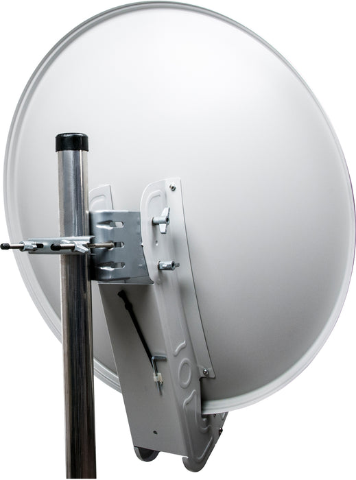 Schwaiger Satellitenanlage Set Weiß Aluminium 75 cm zollfrei