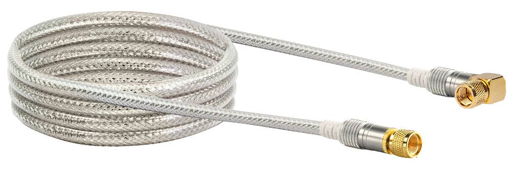 Schwaiger SAT-Anschlusskabel mit F-Winkelstecker 1,5 - 10 m 110 dB 50% Rabatt für begrenzte Zeit