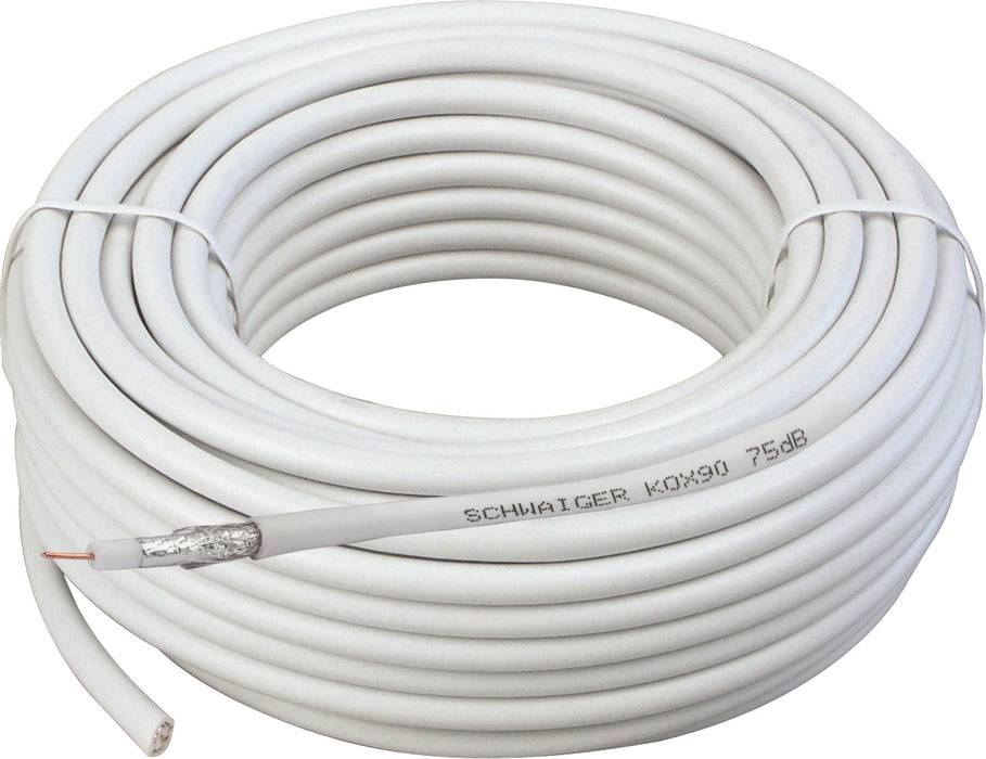 Schwaiger Camping Satellitenanlage Weiß Stahl 35 cm Auslauf