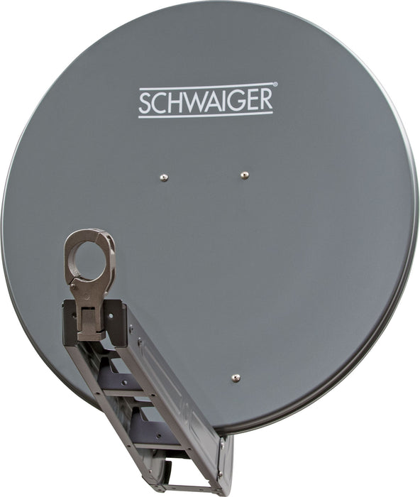 Schwaiger Satellitenschüssel Aluminium Weiß/Rot/Anthrazit 75 cm Fabrikpreis