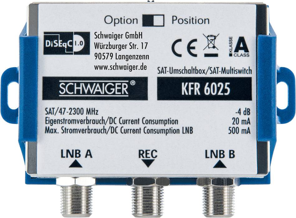 Schwaiger DiSEqC 1.0 Schalter 2>1 Flash Sale