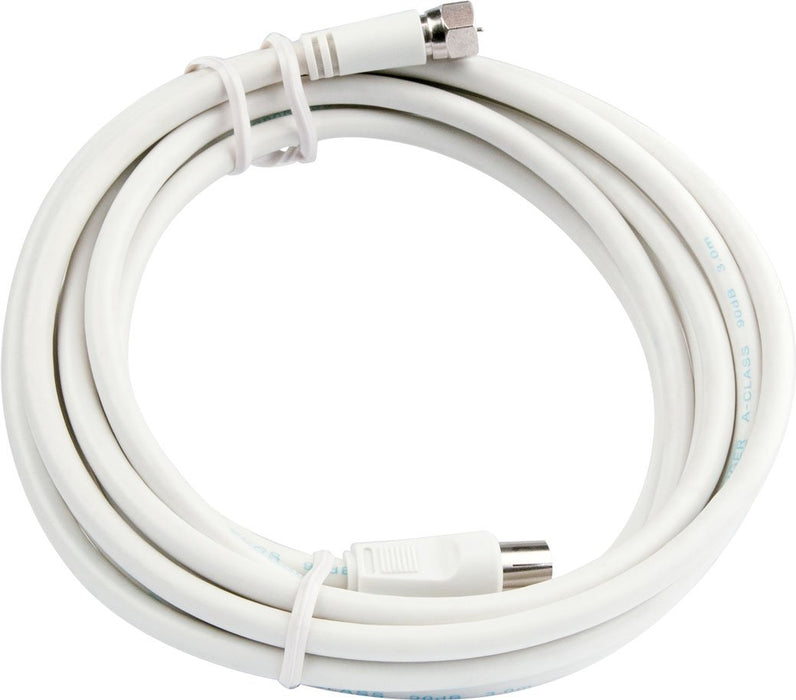 Schwaiger Adapterkabel F-Stecker auf IEC-Buchse 3 m 90 dB Sonderangebot der Fabrik