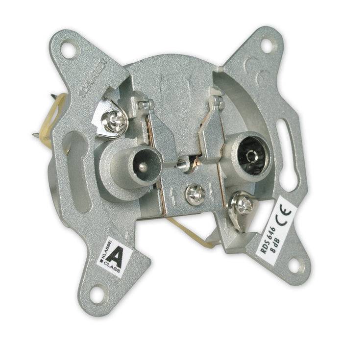 Schwaiger Breitband Durchgangsdose mit Richtkopplern 8 dB Neueste Stile
