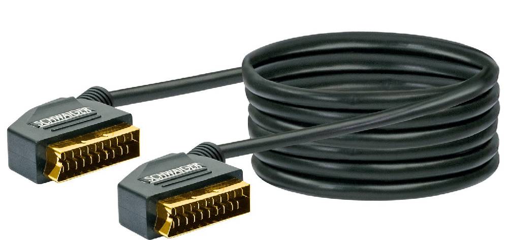 Schwaiger SCART Anschlusskabel (Ø 10 mm) 50% Rabatt mit kostenlosem Versand