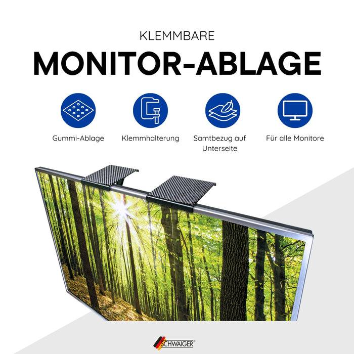 Schwaiger TV/Monitor-Ablage Set 15 cm Exklusivangebot