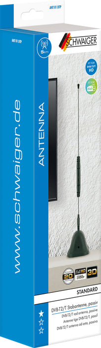Schwaiger Stabantenne passiv DVB-T2 VHF UHF DAB+ UKW Valentinstagsangebot