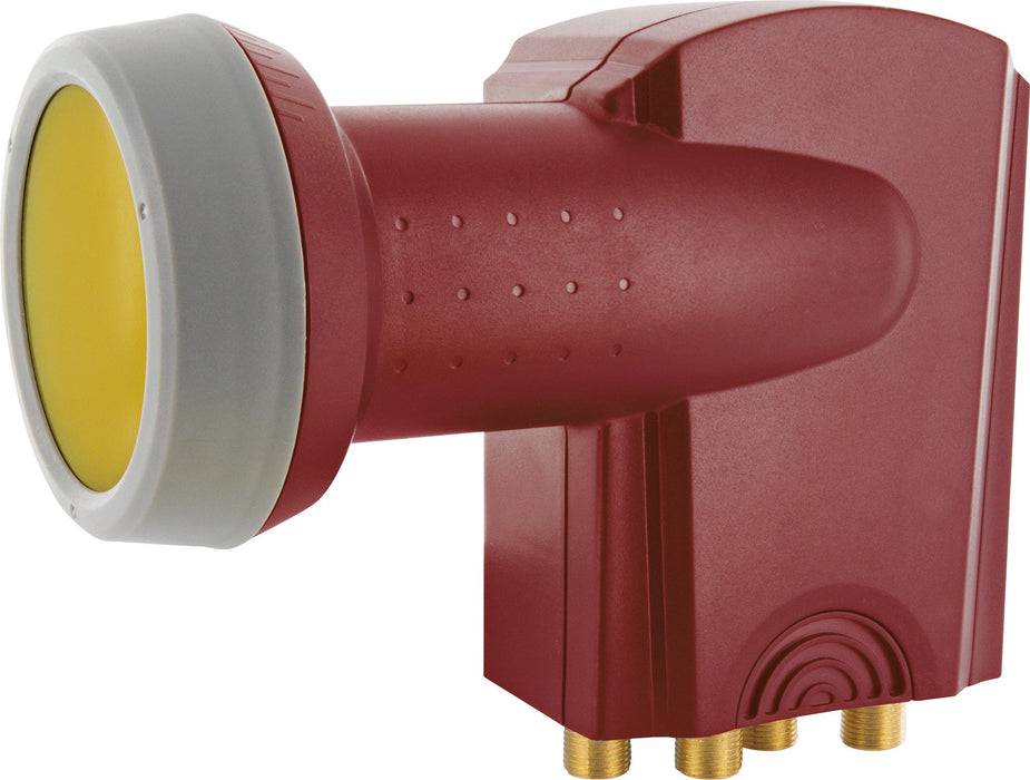 Schwaiger Quattro LNB digital SUN PROTECT ziegelrot Große Rabatte