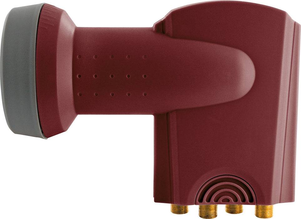 Schwaiger Quattro LNB digital SUN PROTECT ziegelrot Große Rabatte