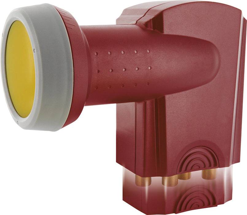 Schwaiger Quattro LNB digital SUN PROTECT ziegelrot Große Rabatte