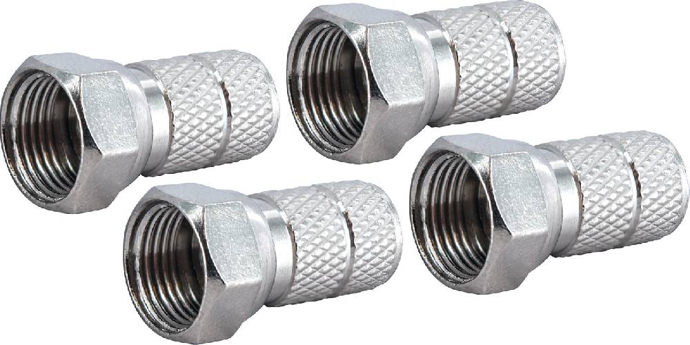 Schwaiger F-Aufdrehstecker 2 - 50 Stk. Ø 6,5 mm Riesige Ersparnisse