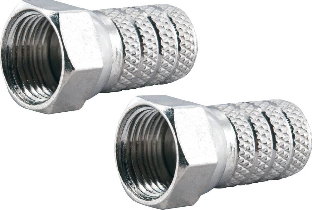 Schwaiger F-Aufdrehstecker 2er Set Ø 4 mm
