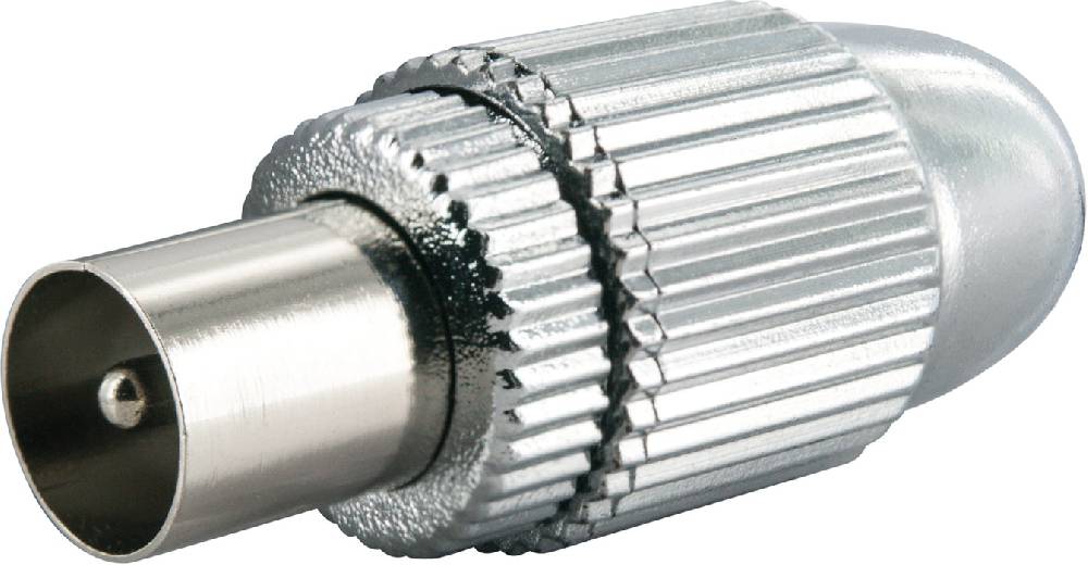 Schwaiger IEC-Stecker Ø 4 - 7,5 mm verchromt Neueste Mode