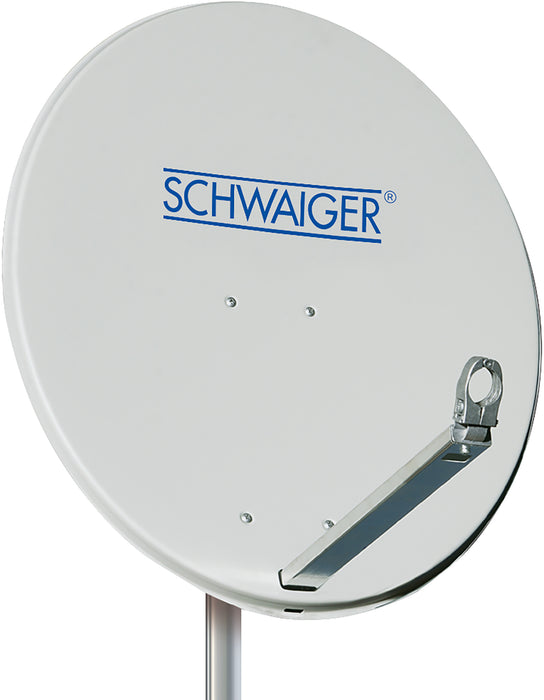 Schwaiger Satellitenschüssel Aluminium Weiß/Rot/Anthrazit 57 cm Letzte 2 Tage