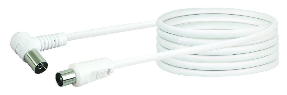 Schwaiger Antennenkabel mit IEC-Winkelbuchse 1,5 - 10 m 75 dB