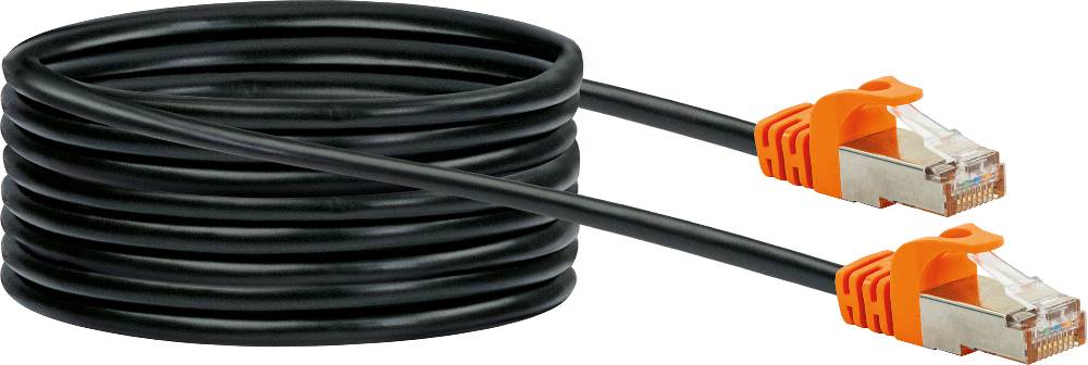 Schwaiger CAT7 Netzwerkkabel, S/FTP, 10m, orange/schwarz Online Shopping