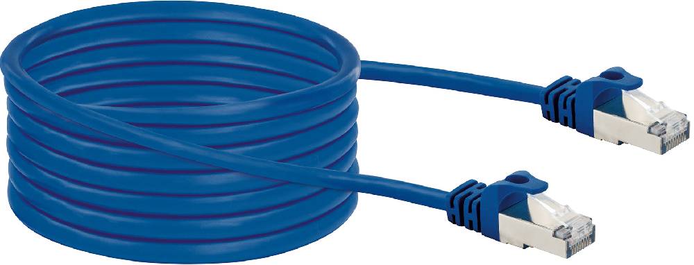 Schwaiger CAT8 Netzwerkkabel, S/FTP, 10m, blau Exklusivangebot