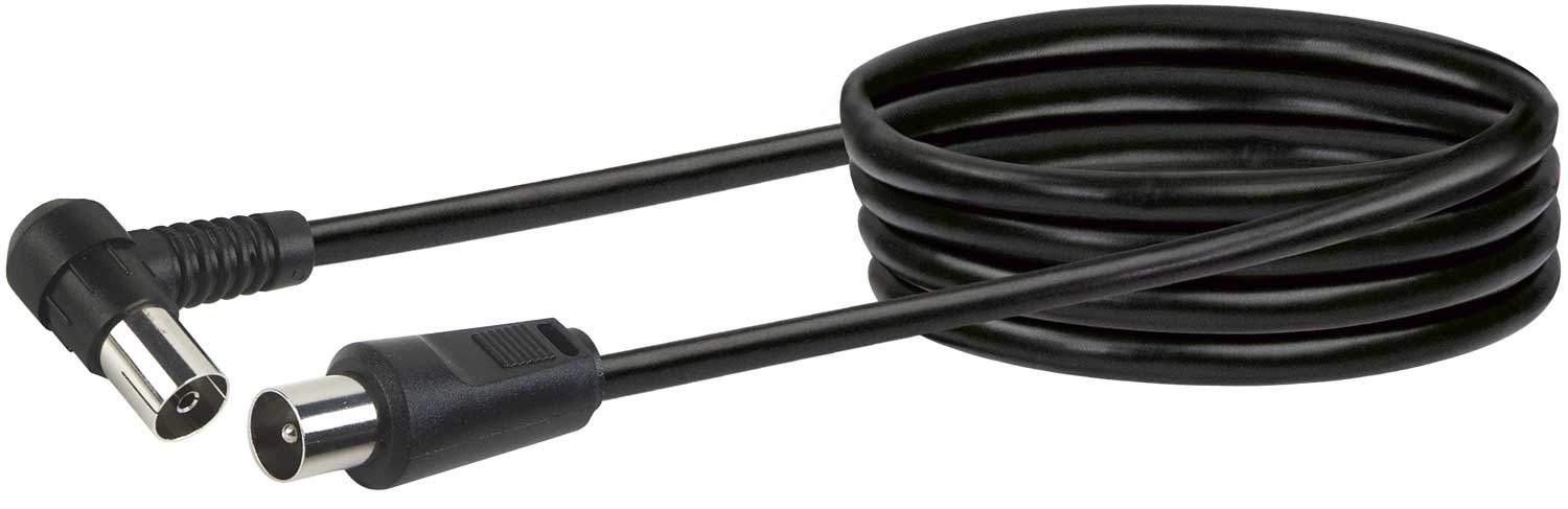 Schwaiger Antennenkabel mit IEC-Winkelstecker 1,5 - 3 m 75 dB Online Outlet