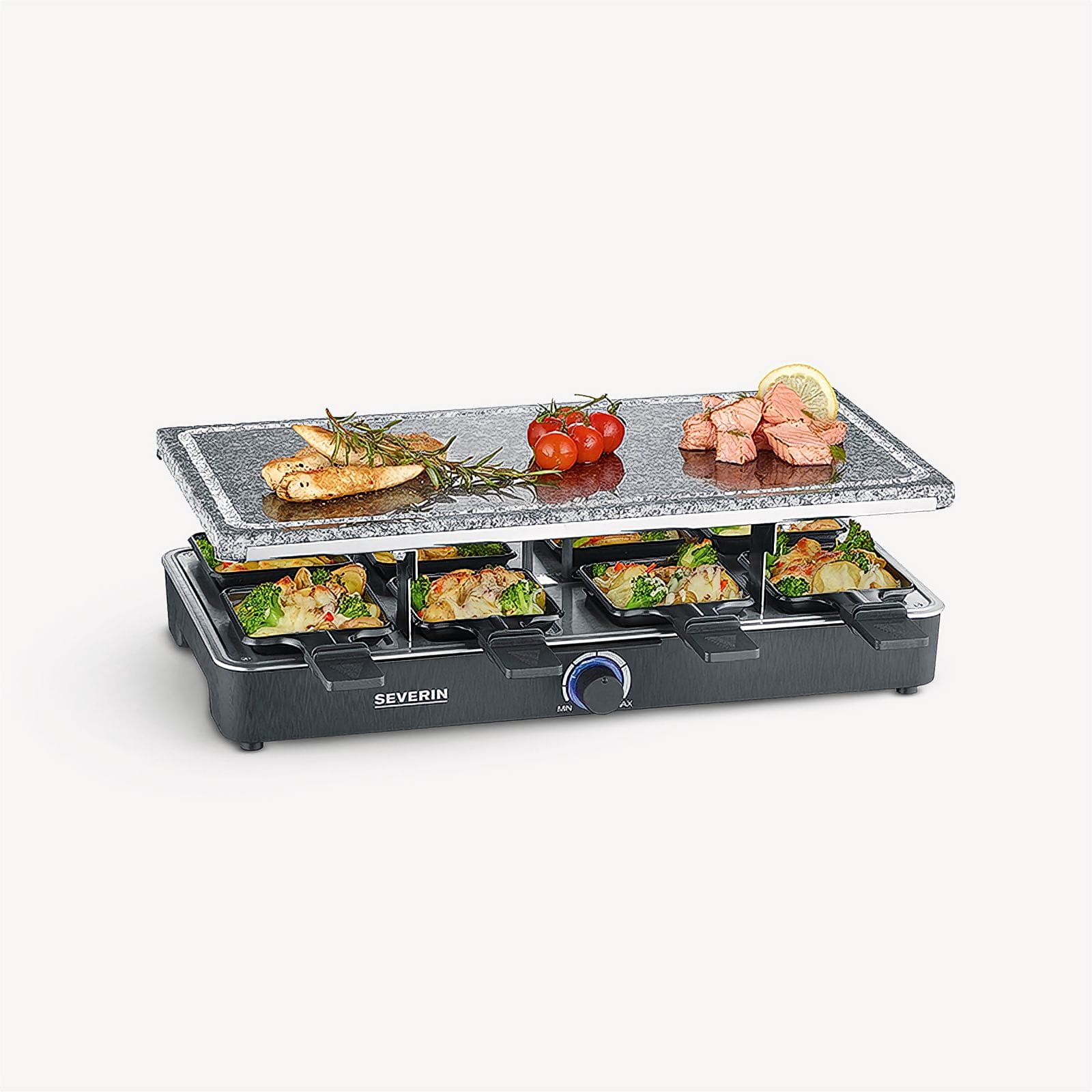 Severin Raclette-Partygrill mit Naturgrillstein RG 2372 Sonderangebot