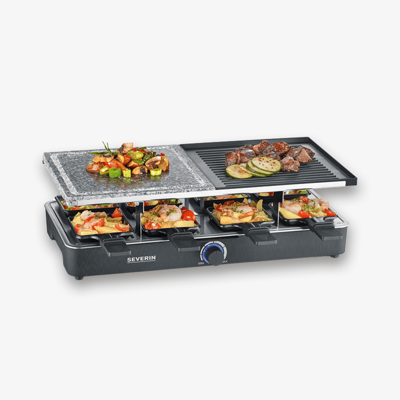 Severin Raclette-Grill mit Naturgrillstein u. Grillplatte RG 2376 Großer Ausverkauf