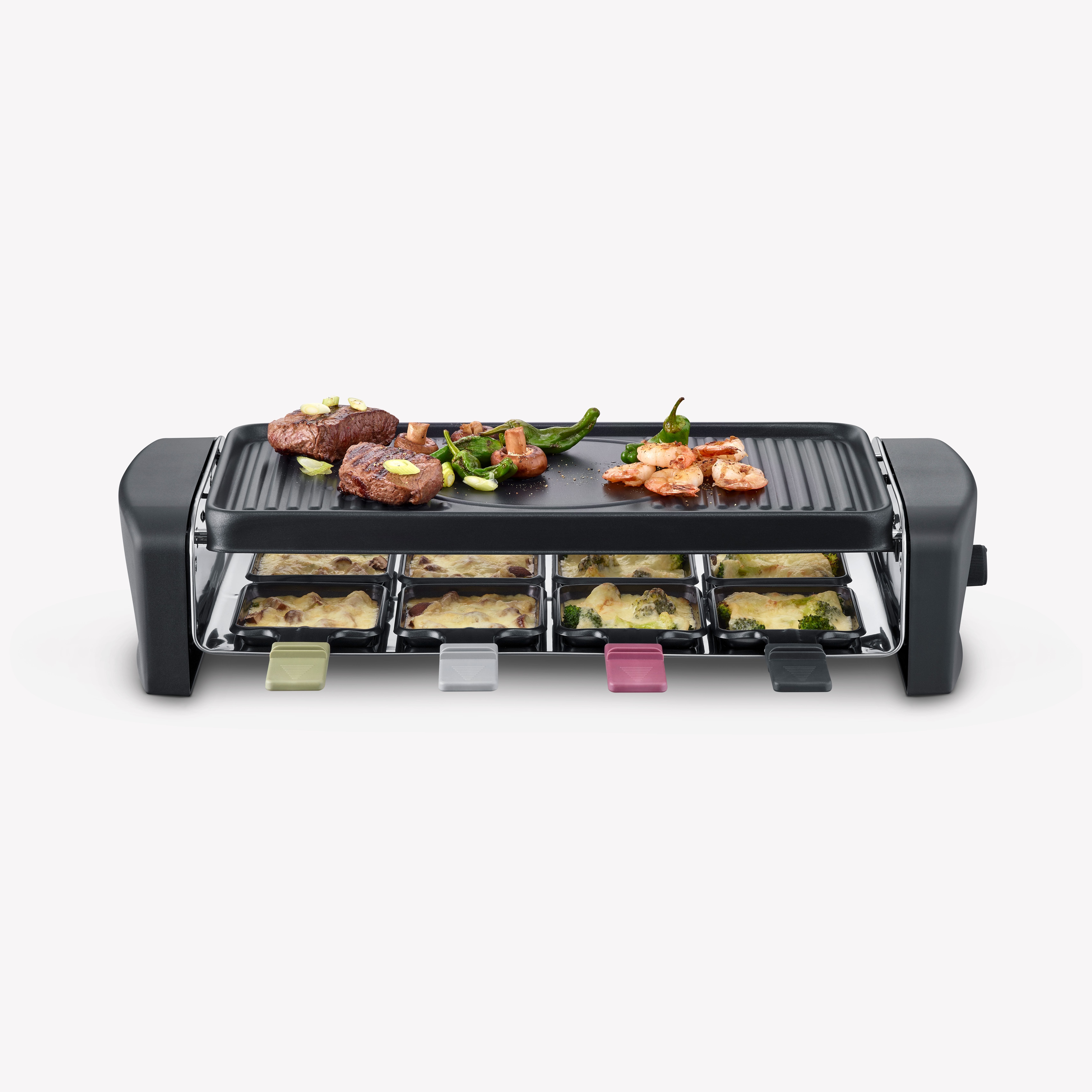 Severin Raclette Grill mit antihaftbeschichteter Grillplatte RG 9646 Exklusivangebot