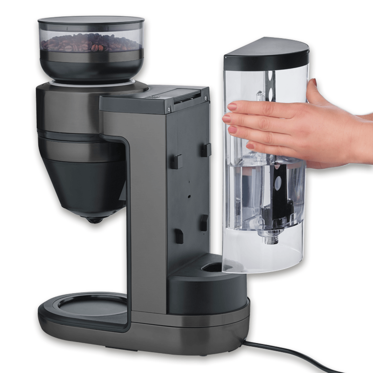 Severin Filterkaffee-Vollautomat FILKA Dark Inox KA 4849 Kostenlose Rückgabe
