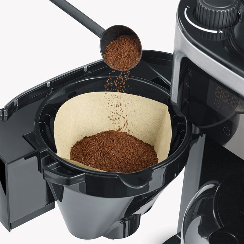 Severin Filterkaffeemaschine mit Edelstahl-Mahlwerk und Thermokanne KA 4814 Vierteljährliche Förderung