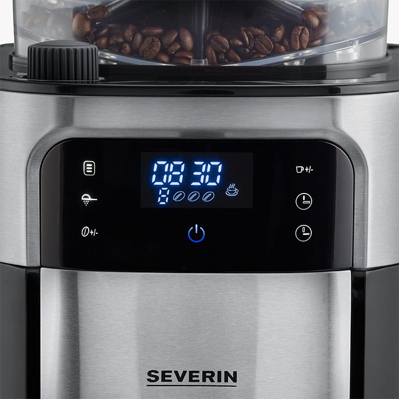 Severin Filterkaffeemaschine mit Edelstahl-Mahlwerk und Thermokanne KA 4814 Vierteljährliche Förderung