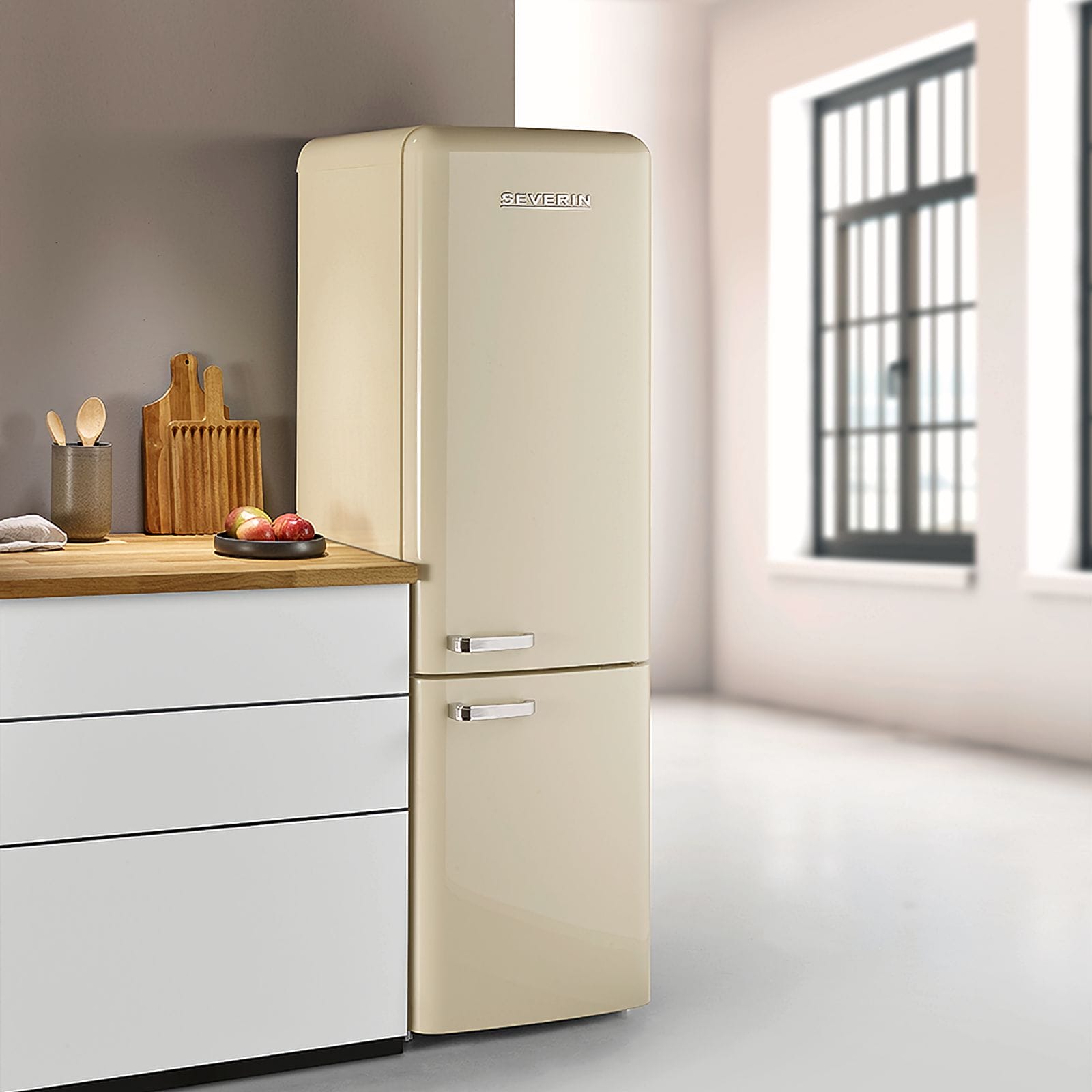 Severin Retro Kombi Total No Frost (Creme) RKG 8929 Blitzverkäufe