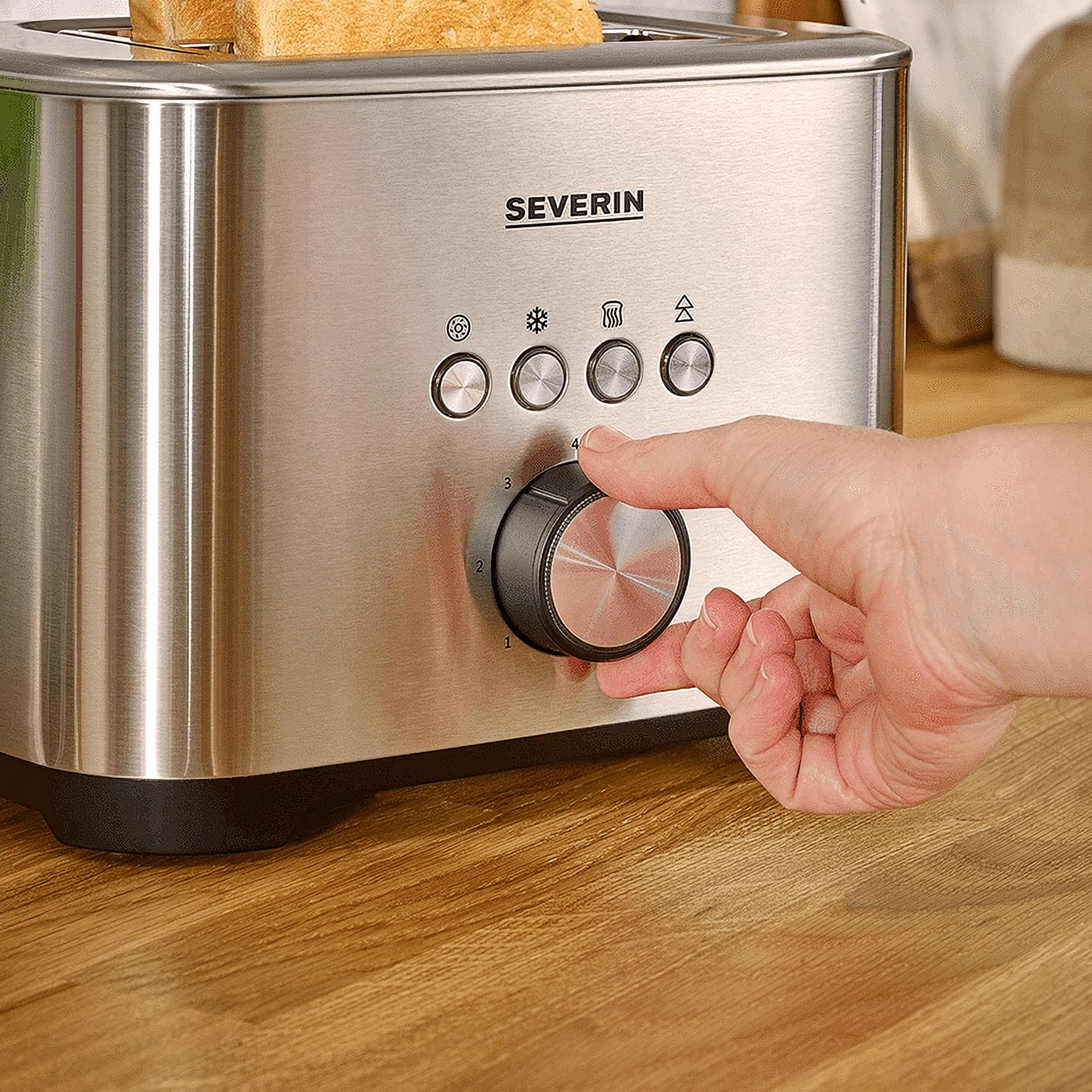 Severin Toaster mit Bagel-Funktion AT 2510 Fabrikpreis