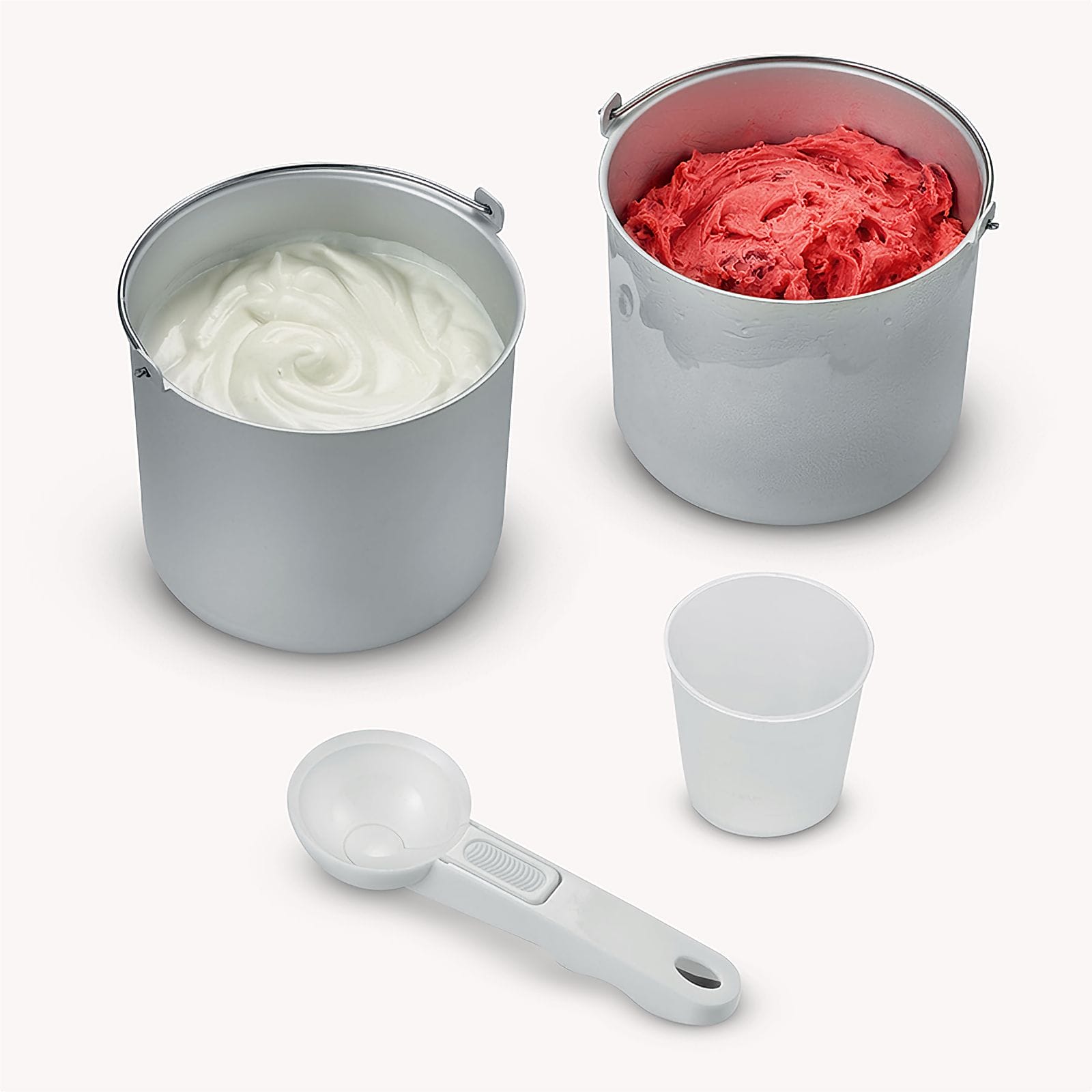 Severin 2-in-1 Eismaschine mit Joghurtfunktion und 2 Eisbehältern EZ 7406 Lagerräumung