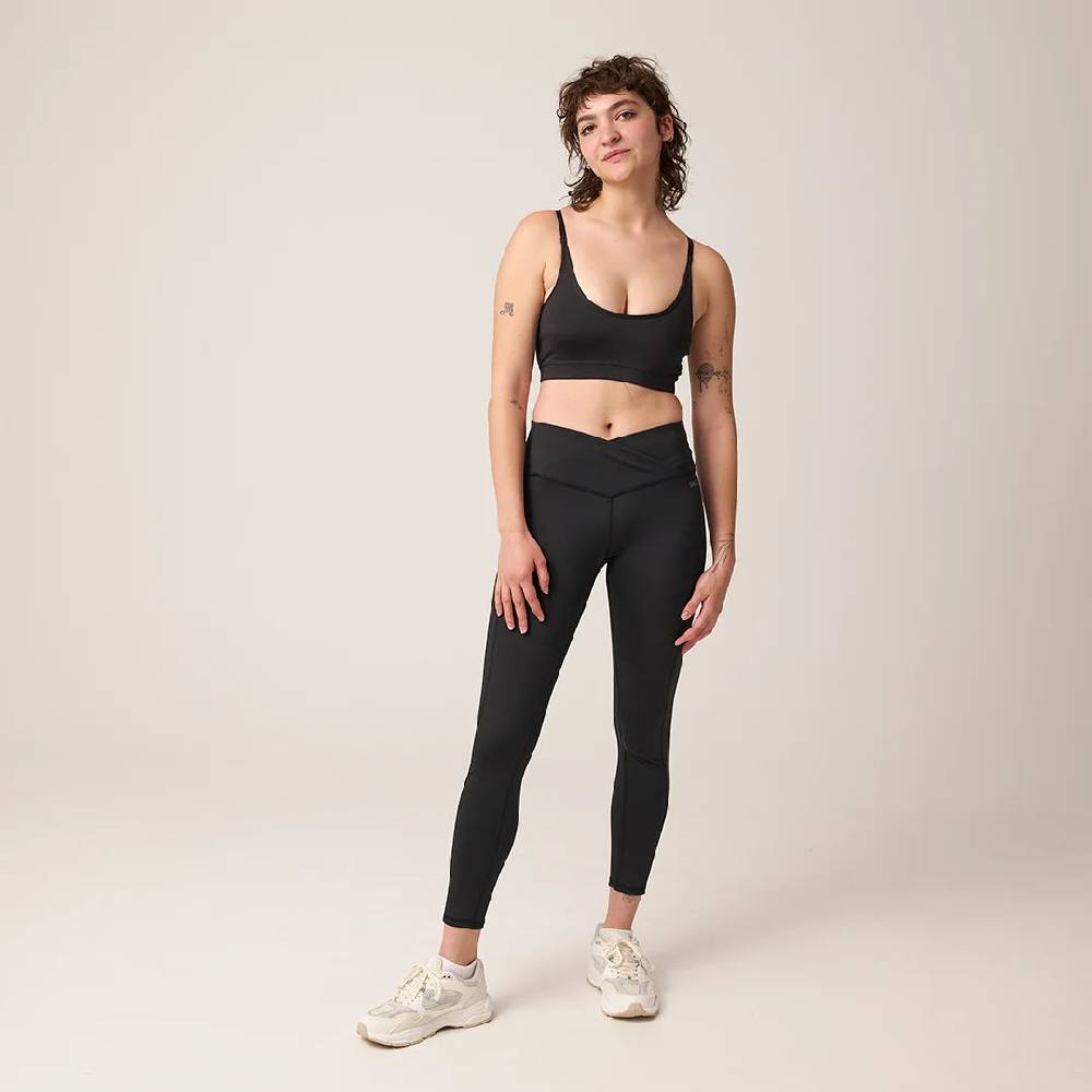 Snocks High Waist Leggings V Cross aus recyceltem Polyester Vatertagsangebot