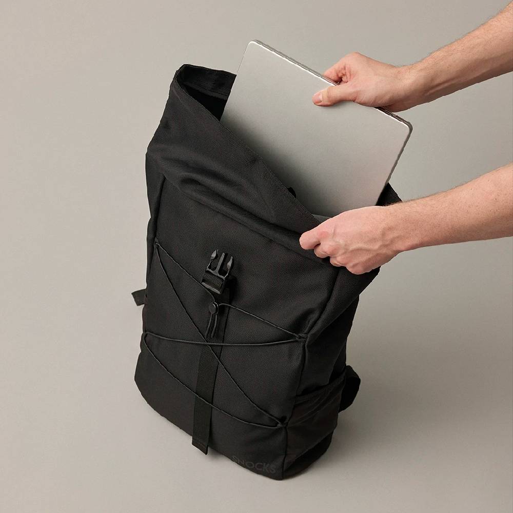 Snocks Rolltop Rucksack aus recyceltem Polyester Valentinstagsangebot