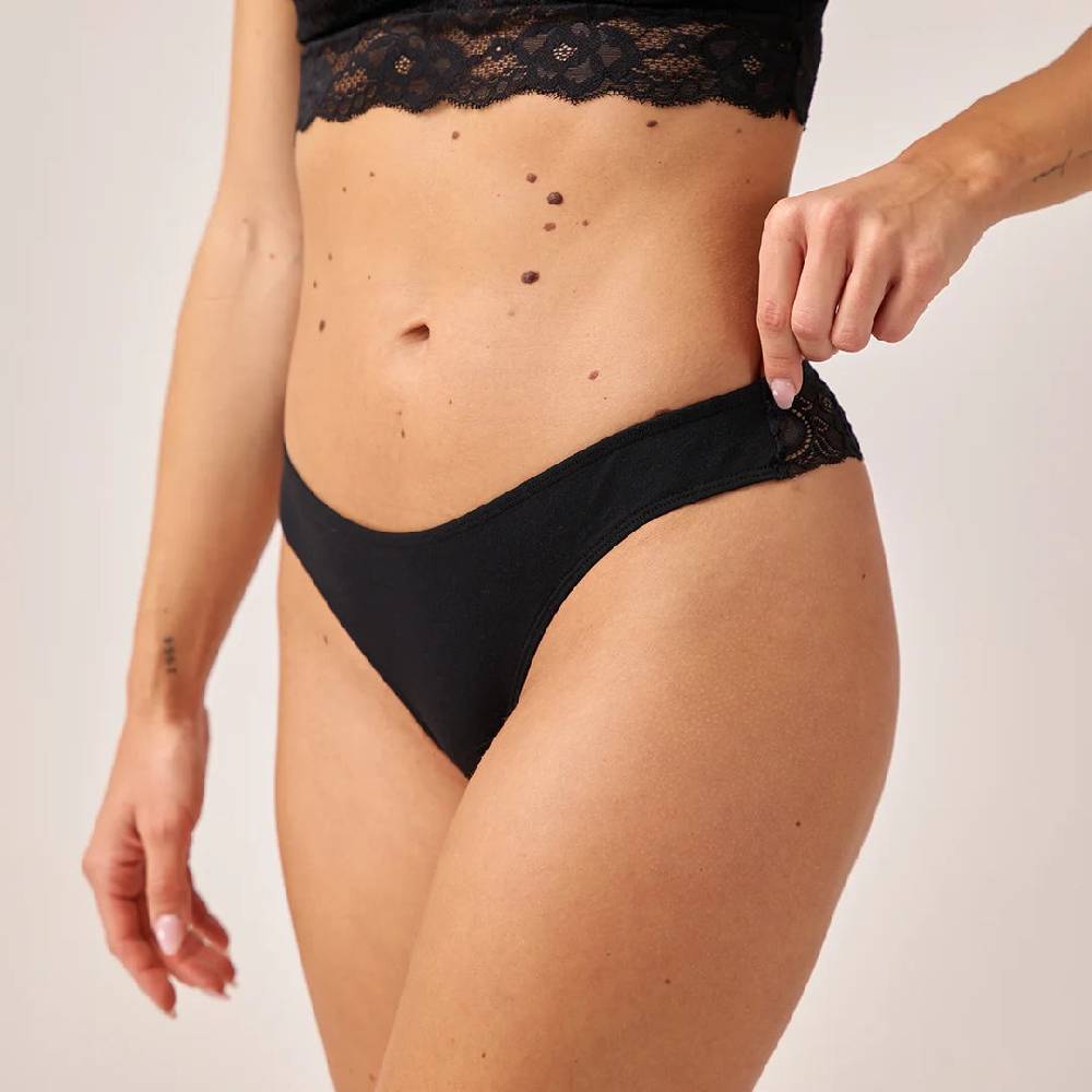Snocks Tangas mit Spitze aus Bio-Baumwolle Heißer Verkauf